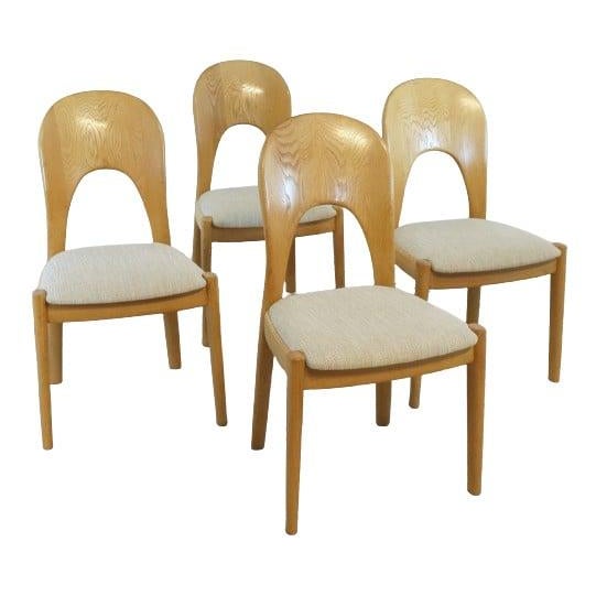 Light Oak Chairs by Niels Koefoed for Koefoeds Møbelfabrik, Set of 4 For Sale - Image 13 of 16