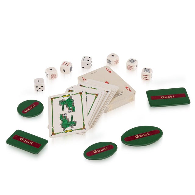 Vintage 20th Century Italian Travel Poker Set from Gucci, 1970 For Sale - Image 13 of 16