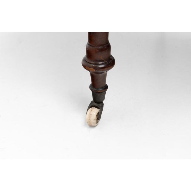 Vintage Writing Table in Walnut, 1880 For Sale - Image 10 of 11