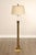 High Quality Brass Floor Lamp With Shade Approximately Five Foot Tall