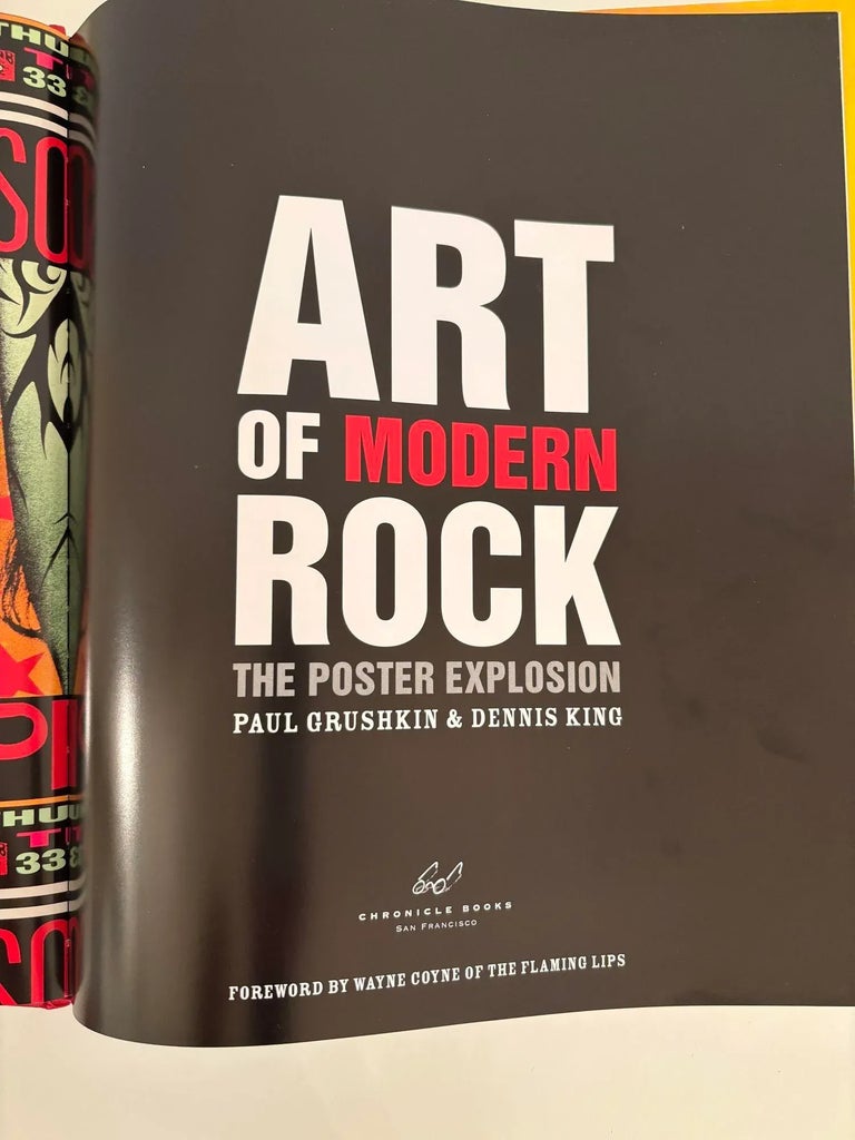 Art of Modern Rock the Poster Explosion Hardcover by Paul Grushkin 