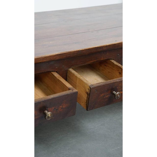 Brown French Coffee Table in Fruit Wood For Sale - Image 8 of 17