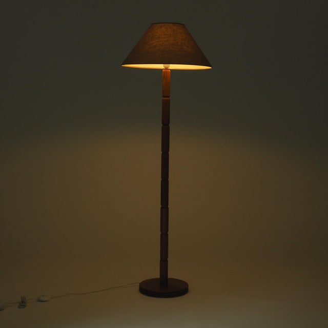 Wood Mid-Century Wooden Floor Lamp from Aneta Växjö, 1960s For Sale - Image 7 of 18