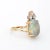Modern Natural Opal Diamond Ring Vintage 14k Yellow Gold Oval Crown Jewellery size 5.75 For Sale - Image 3 of 7