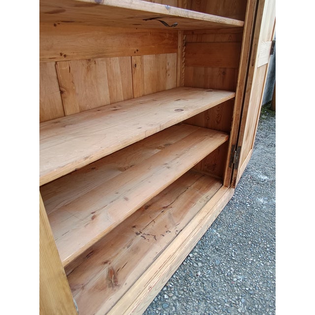 Antique Stripped Fir Wardrobe, 1890s For Sale - Image 16 of 18