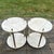 Mid-Century Modern Late 20th Century Pair 2 Tier Marble Top Brass Side Tables For Sale - Image 3 of 9