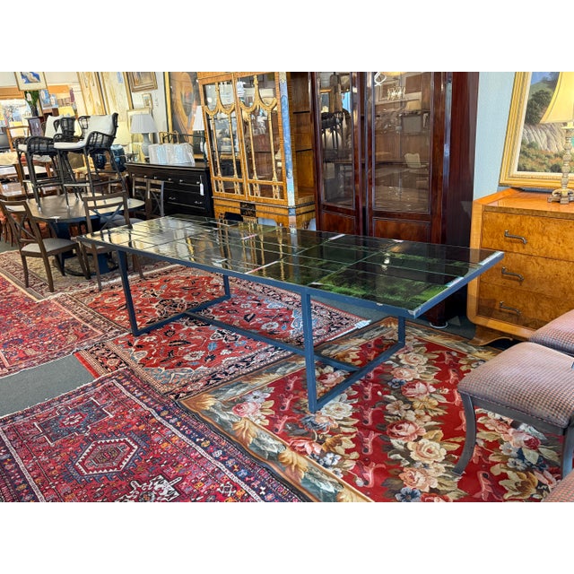 Marella Ferrera for Paola Lenti Sciara Lava Stone Tile Dining Table For Sale - Image 12 of 15