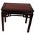 Mid 20th Century Chinese Padauk and Burl Panel Side Tables, Pair, Labeled j.l. George & Co., Hong Kong For Sale - Image 5 of 14