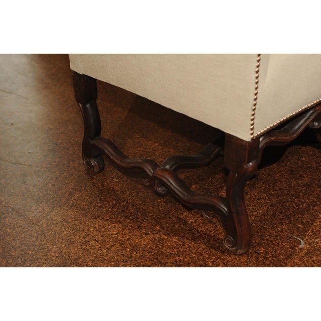 17th Century Antique High Back Sofa For Sale - Image 9 of 9