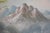 Gold Oil on Canvas Mountain Scene - Artist Signed For Sale - Image 8 of 14