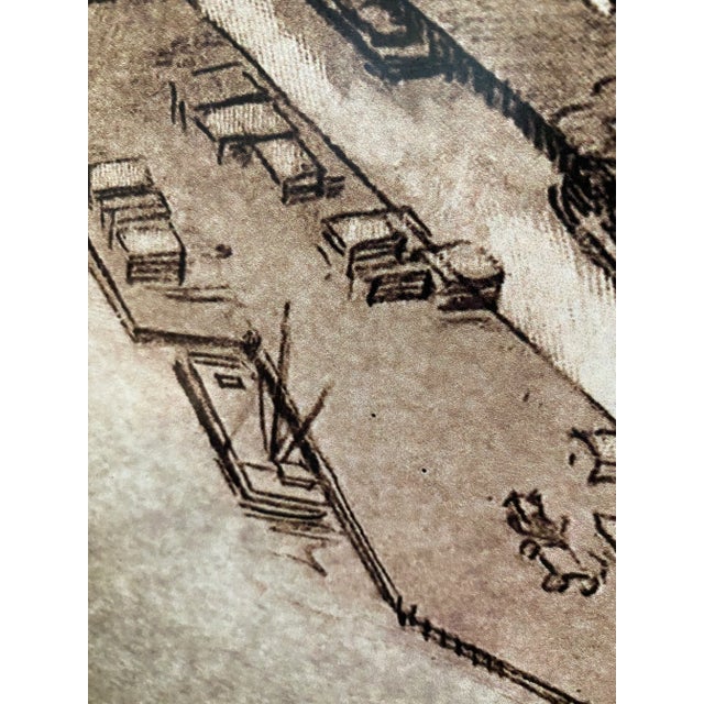 Black Metal New York City Sign Featuring Piers & Ships For Sale - Image 8 of 12