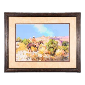 Don Weller "Freeze or Flee" Watercolor Painting