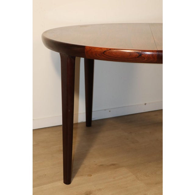 Brown Scandinavian Extendable Dining Table in Rosewood by VV Moble, 1960 For Sale - Image 8 of 18