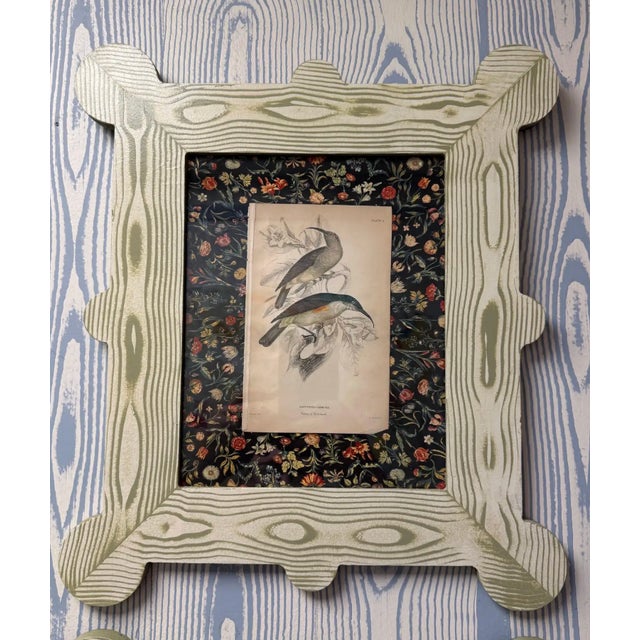 Mid 19th Century 19th Century Hummingbird and Nectarivore Engravings in Custom Faux Bois Frames (6 Priced Individually) For Sale - Image 5 of 8