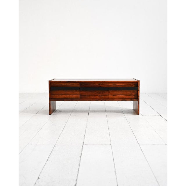 Scandinavian Rosewood Hallway Unit from AB Glas & Trä, Sweden, 1960s-1970s For Sale - Image 3 of 15