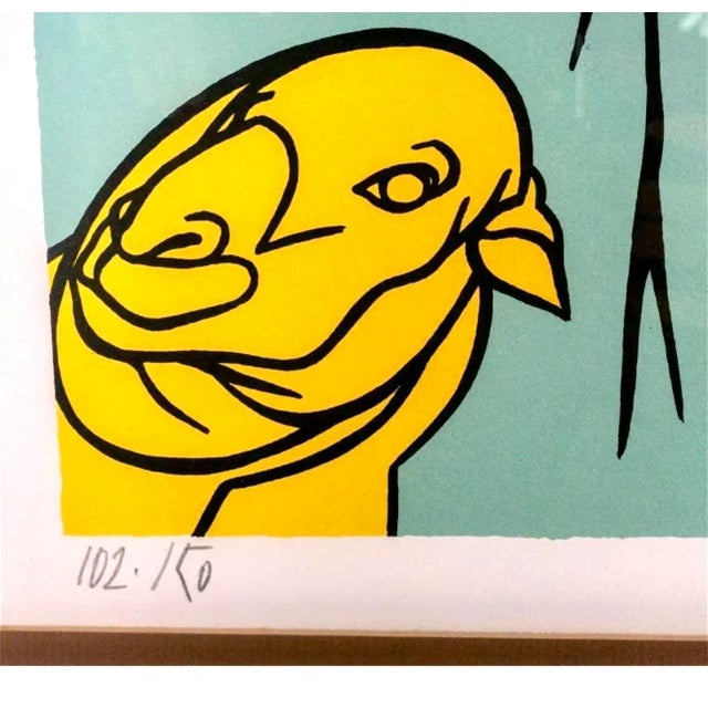 Titled Ledoux, color limited edition lithograph. Hand signed by artist in pencil to right hand corner, 101/150 to left....