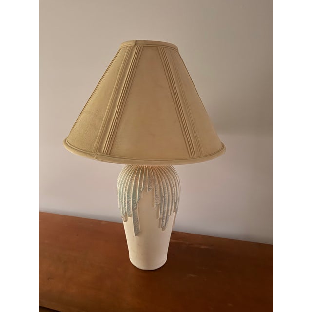 1995 Vintage Signed Elite Postmodern Ceramic Table Lamp Base - Art Deco Revival For Sale - Image 4 of 8