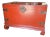 Early 20th Century Red Lacquer Blanket Chinese Trunk For Sale
