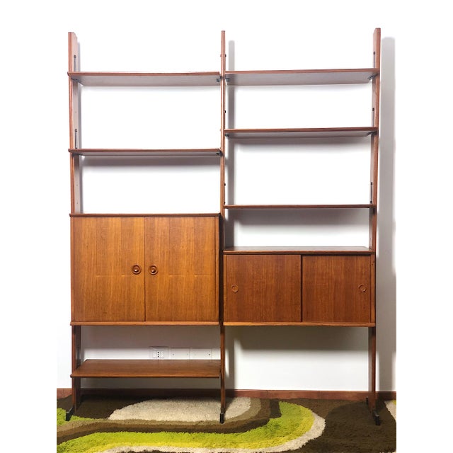 1960s Vintage Two-Bay Bookcase, 1960s For Sale - Image 5 of 17