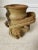 1970’s Vintage Brutalist Large Handmade Pottery Handled Vessel For Sale - Image 4 of 15