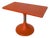 Vintage Space Age Orange Pedestal Table by Finžgar & Zorman for Meblo, Former Yugoslavia, 1970s For Sale