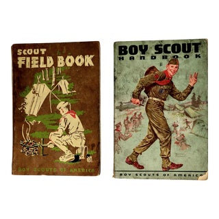 Vintage 1950's Boy Scouts of America Books, Norman Rockwell Cover Art - Set of 2 For Sale