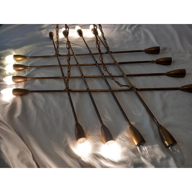 1960s Austrian Pendant Lamp by Rupert Nikoll for Nikoll Leuchten, 1960s For Sale - Image 5 of 18