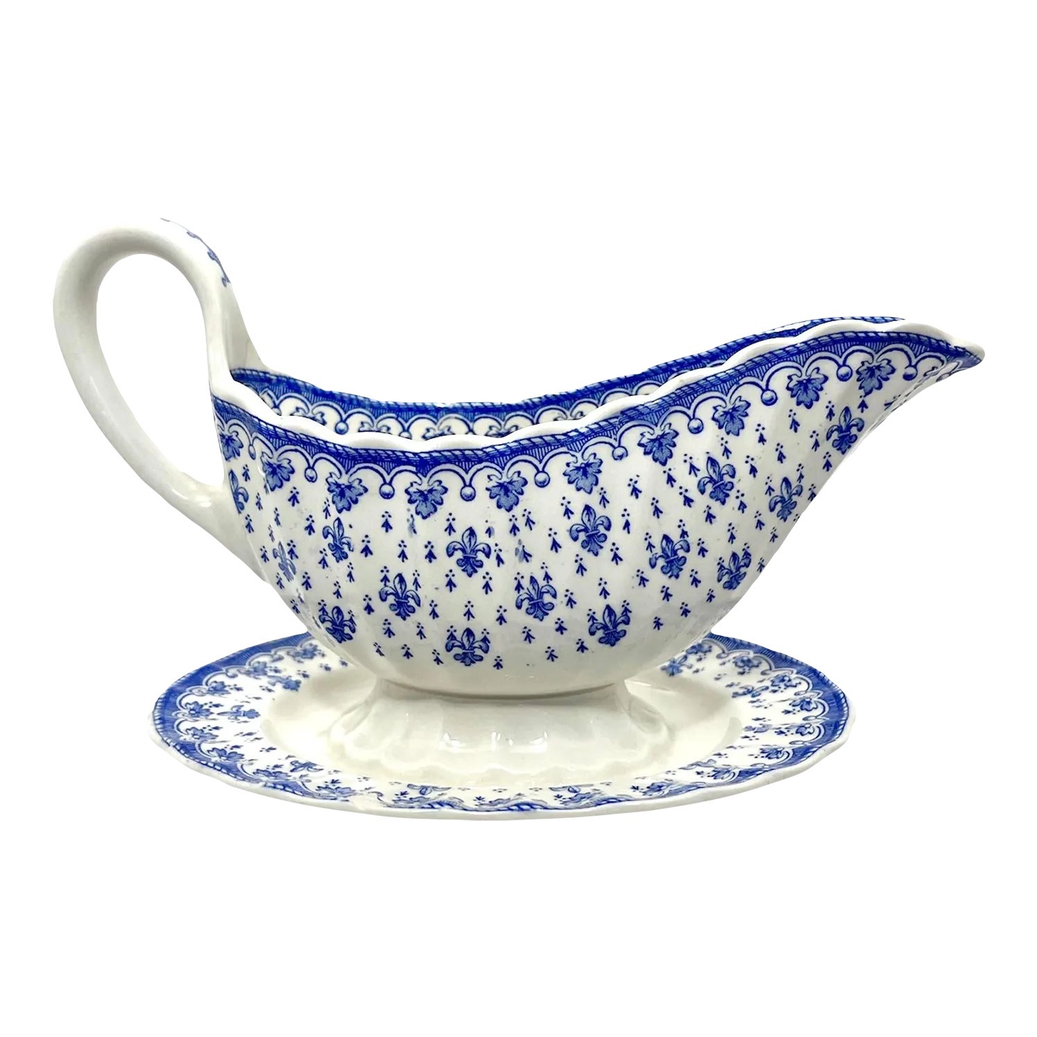 1940s Copeland Spode Gravy Boat with Underplate Chairish