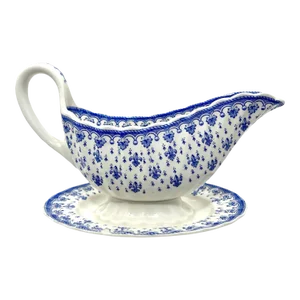 1940s Copeland Spode Gravy Boat with Underplate