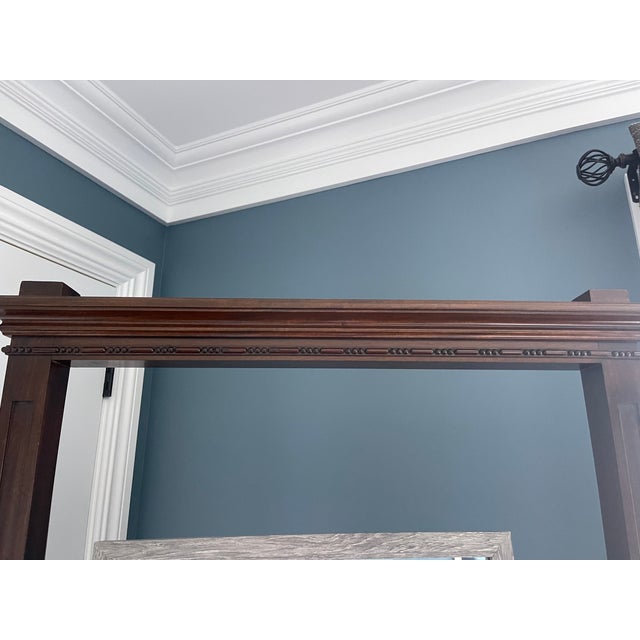 Traditional Late 19th Century Antique Wooden Cheval Floor Mirror Frame With Mirror ( Requires Assembly) For Sale - Image 3 of 18
