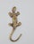 Mid 20th Century Solid Brass Lizard Wall Hook For Sale - Image 4 of 11