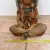 Vintage 1973 Hand Carved Wood Native American Indian Chief Statue 24" Signed For Sale - Image 11 of 14