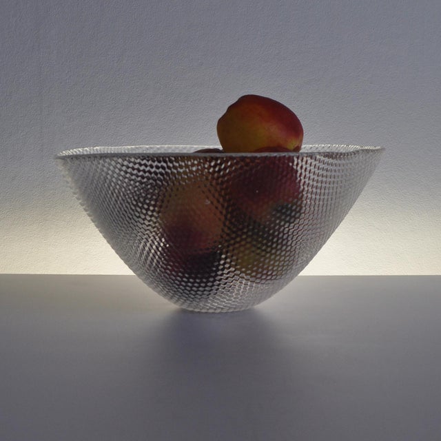 Glass Danish Glass Bowl from Holmegaard, 1980s For Sale - Image 7 of 8