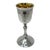Antique Vintage Sterling Silver Gilt Wine Religious Goblet Chalice 1971 5.5 Ozs For Sale