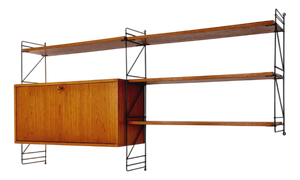 German Teak Shelf System from Erbus, West Germany, 1950s