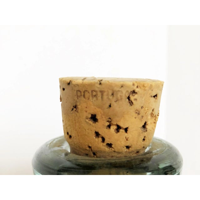 Authentic pair of large antique European Carboy/demijohns with double handled wicker casings. Substantial rare size...