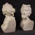 Stone Satyr and Bacchante, 1880, White Marble Sculptures, Set of 2 For Sale - Image 7 of 13