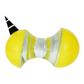 Abstract Art Glass "Duel" Sculpture by Jiri Jelinek For Sale