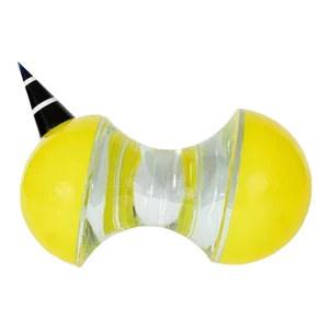 Abstract Art Glass "Duel" Sculpture by Jiri Jelinek