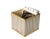 Mid-Century Italian Cubic Brass and Chromed Metal Newspaper Rack, 1970s For Sale - Image 18 of 18
