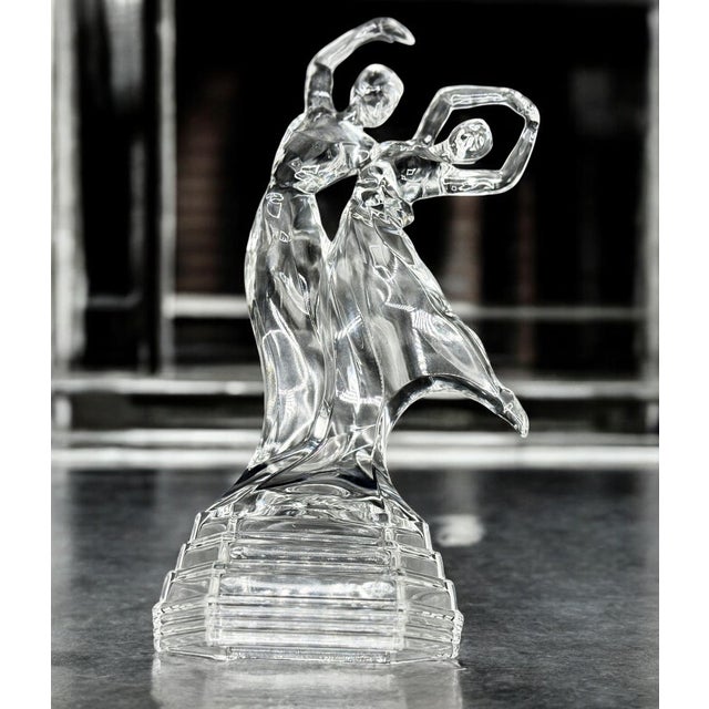 Glass Italian Crystal Bolero and Dance Figurine from Royal Crystal Rock, 1980s For Sale - Image 7 of 11