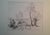Jean Frélaut, Countryside Landscape, Drawing For Sale
