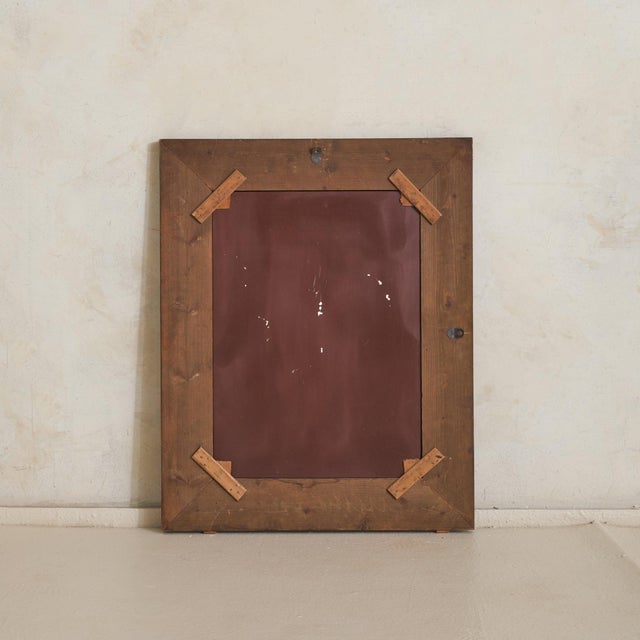 Silver Italian Venetian Etched Glass Wall Mirror, 1960s For Sale - Image 8 of 8