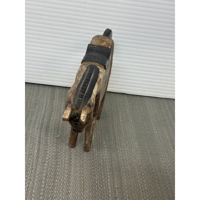 Hand-Carved Wooden Horse Sculpture, Vintage For Sale In San Francisco - Image 6 of 12
