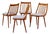 Wooden Chairs by Gabriel Frigyes, 1970s, Set of 4 For Sale