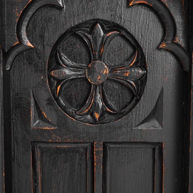 19th Century French Wooden Black Patinated Pedestals - A Pair For Sale - Image 12 of 18