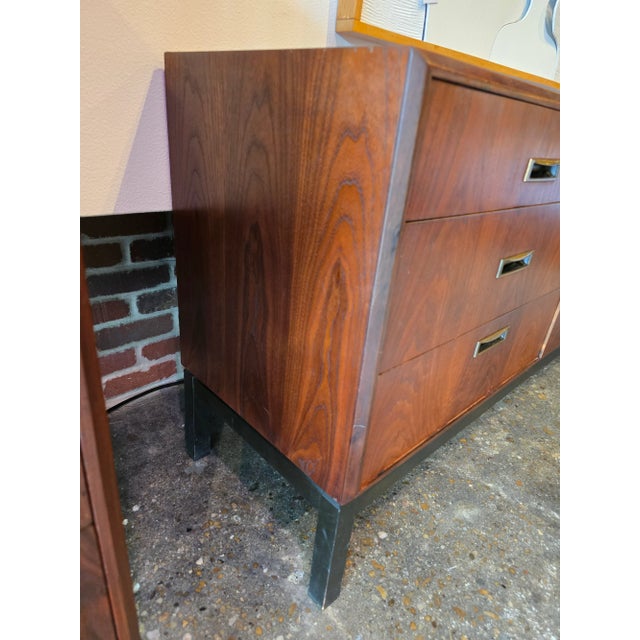 Mid-Century Modern Walnut Founders by Dresser MCM Vintage For Sale - Image 3 of 5