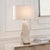 2020s Palm Leaf White Table Lamp For Sale - Image 5 of 8