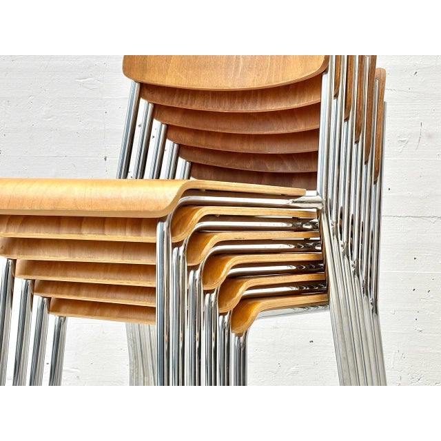 Wood Forum II Stacking Chair from Horgen Glarus For Sale - Image 7 of 18