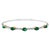 2 Carat Natural Brazilian Emerald & Diamond Bangle Bracelet 14 Karat White Gold For Sale - Image 15 of 18